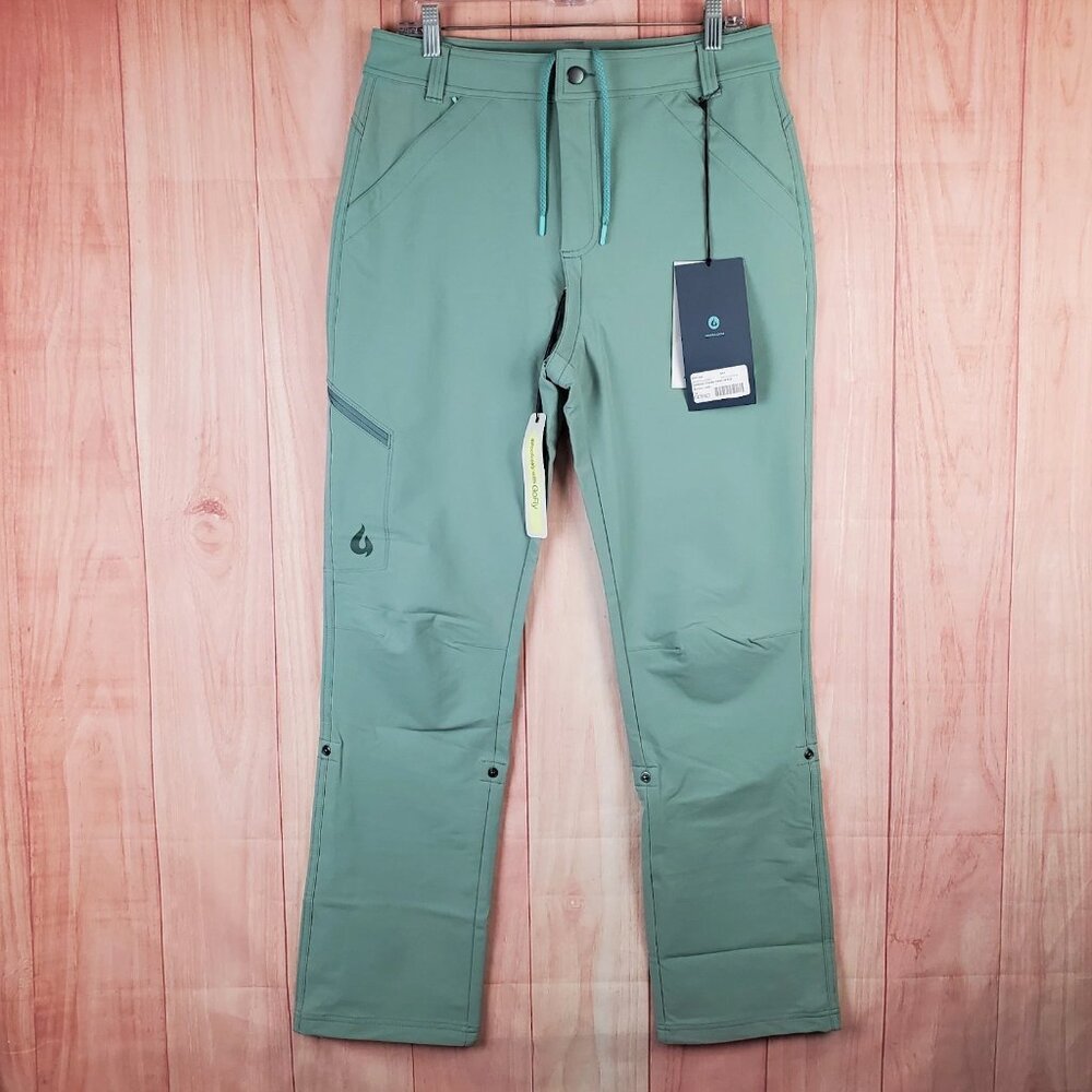 Gnara Go There Softshell Hiking Pants - Juneau Jade size 10 - NWT